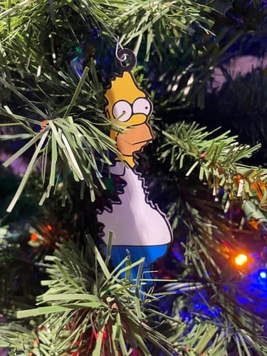 Customer photo review of Homer Hanging Christmas Tree Decoration