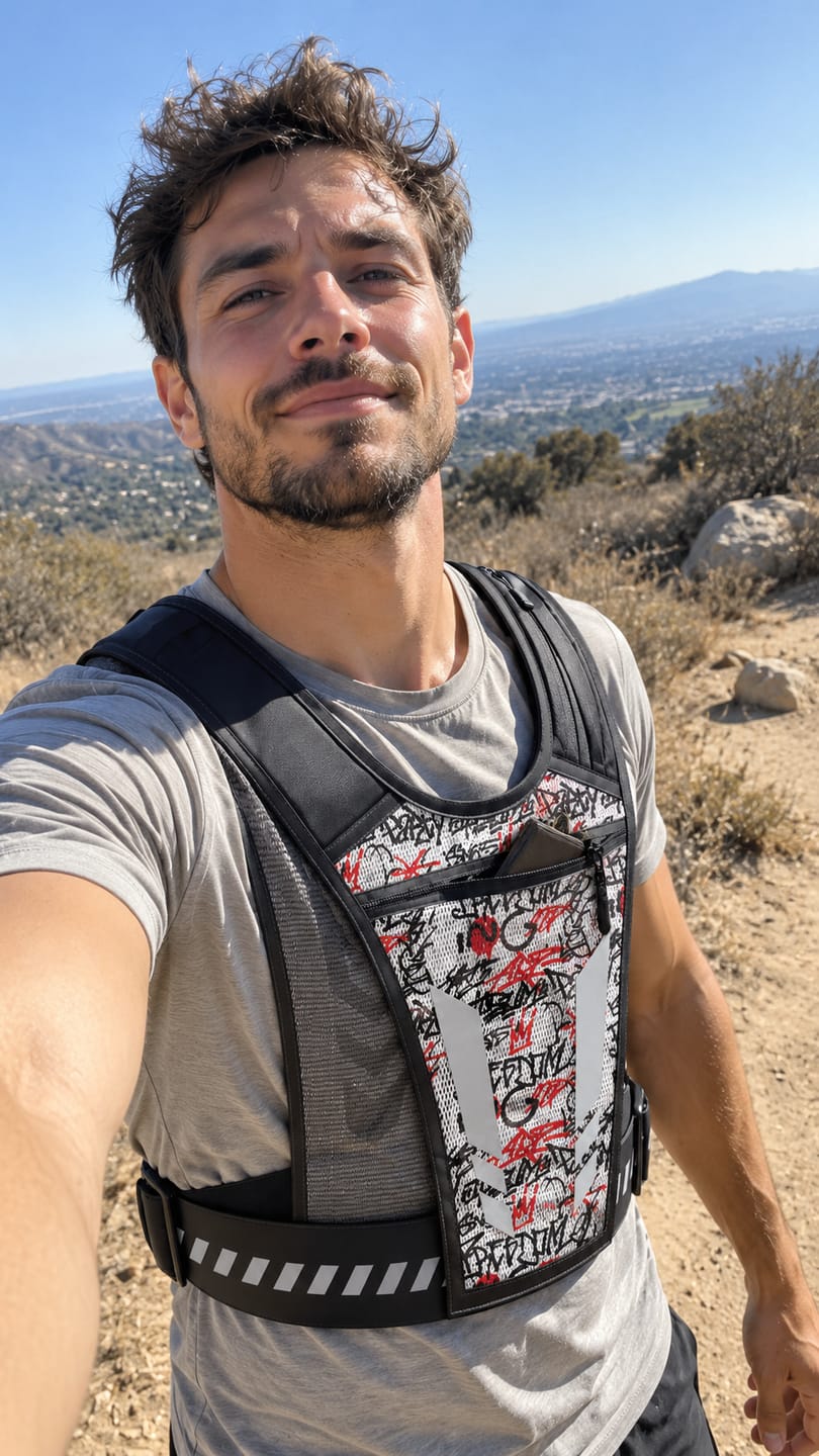Customer photo review of Chaleco reflectante deportivo