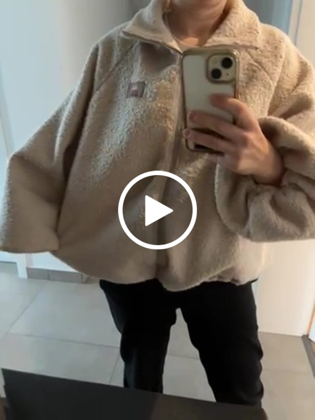 Customer video review of Jacke Teddy CLOUDY DAYS