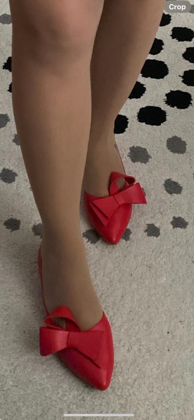 Customer photo review of Balerini, rosu, marimea 38