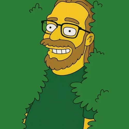 Customer photo review of Custom Simpsons Bush Meme Portrait