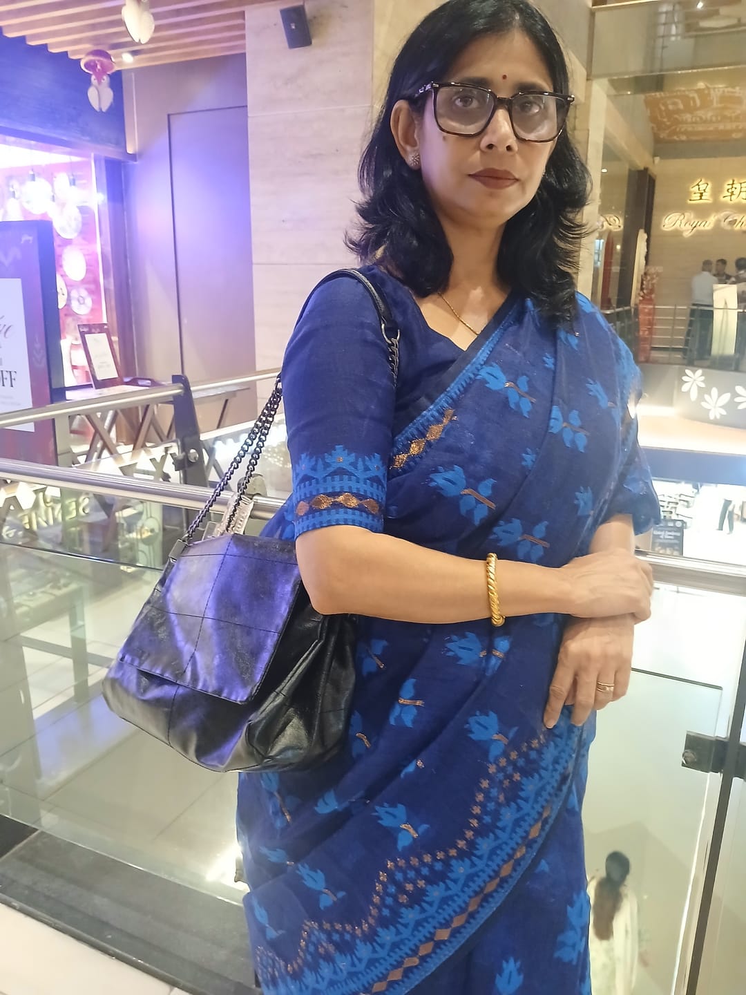 Customer photo review of Swarnalekha Dhakai Jamdani Saree
