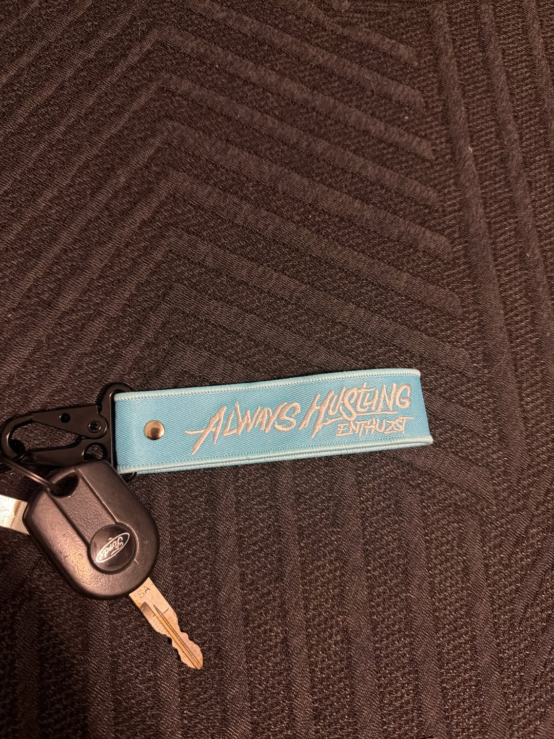 Customer photo review of ALWAYS HUSTLING KEY TAG