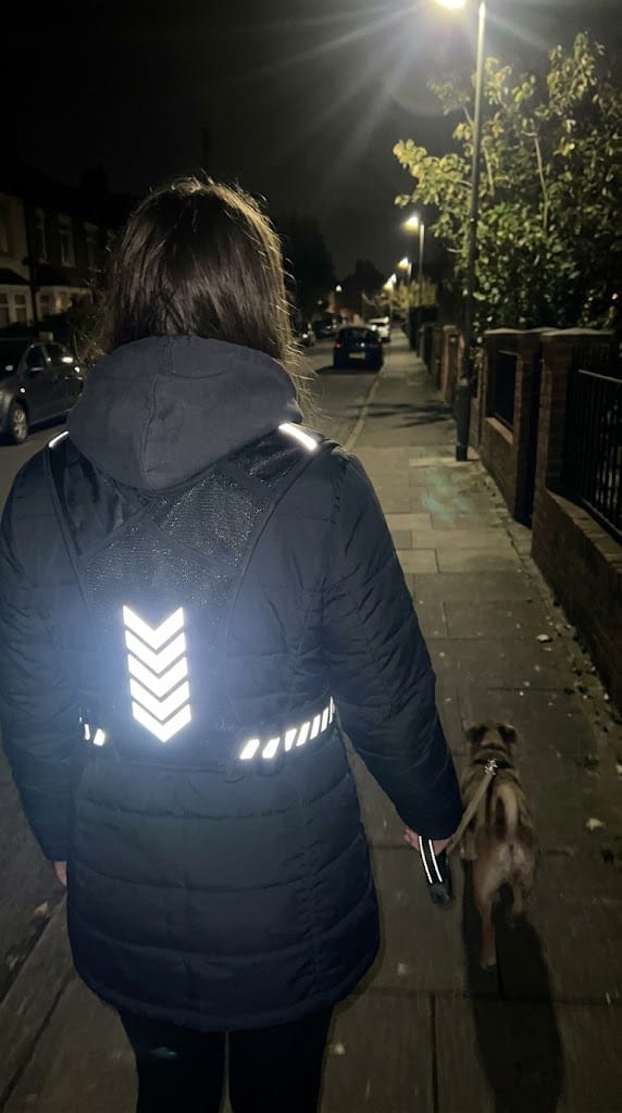 Customer photo review of Chaleco reflectante deportivo