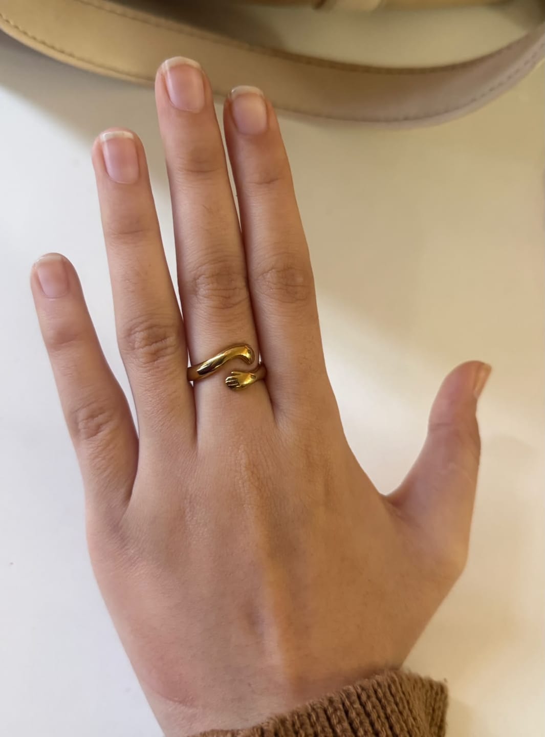 Customer photo review of Love Hug Ring