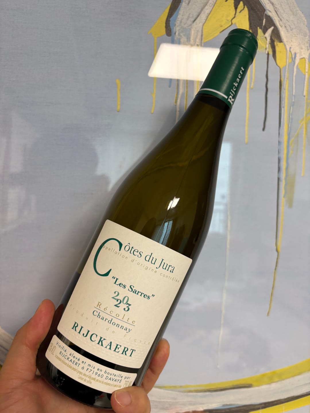Customer photo review of Domaine Rijckaert Cotes du Jura Les Sarres Savagnin 2023