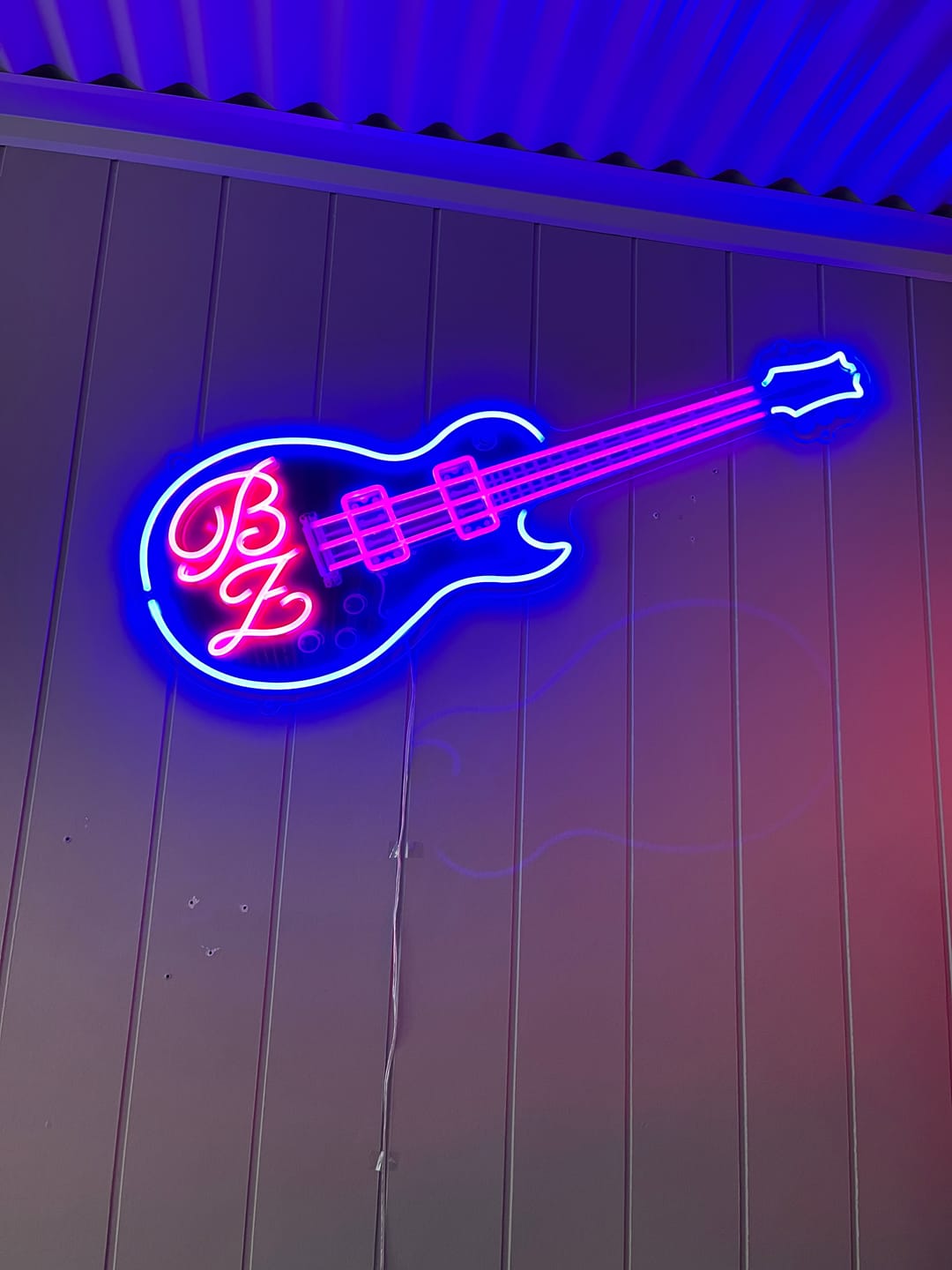 Customer photo review of BZ logo | LED Neon Sign