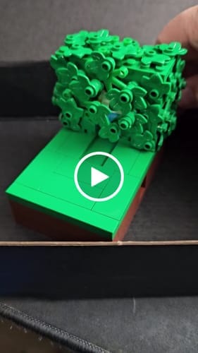 Customer photo review of Buildable Homer in the Bushes Display Set
