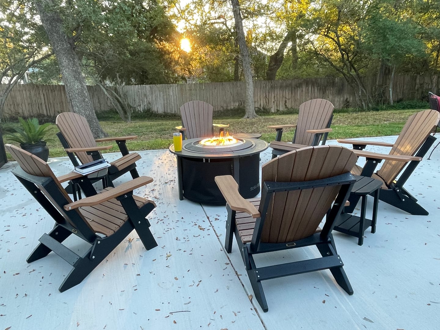 Customer photo review of Folding Adirondack Chair King Size
