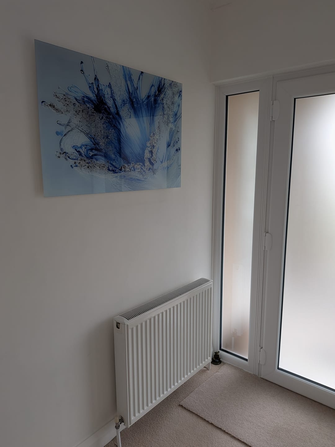 Customer photo review of Whispering Blue Square Canvas Print