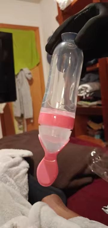 Customer photo review of Mess-Free Feeding Spoon