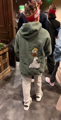 Customer photo review of Oversized Fit Teddy Unisex Hoodie