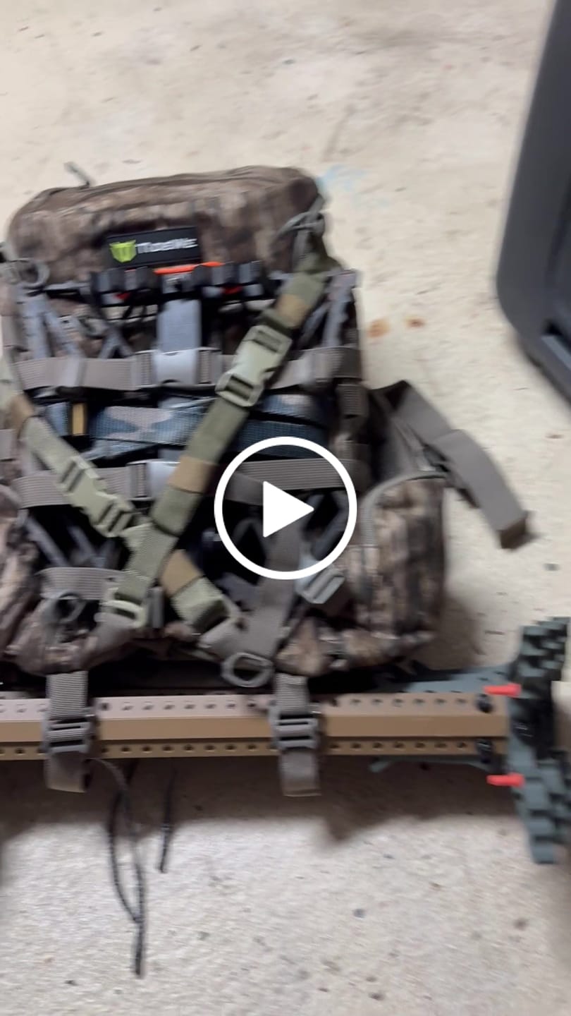 Customer video review of Saddle & Tree Stand Hunting Backpack with External Carry for Sticks and Platforms