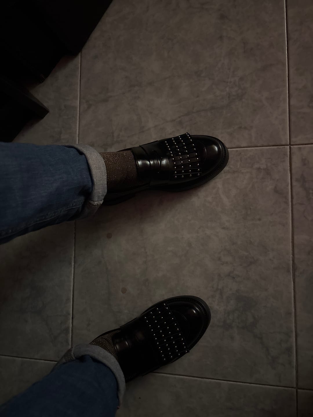 Customer photo review of MOCASSINO KELLY NERO BORCHIA