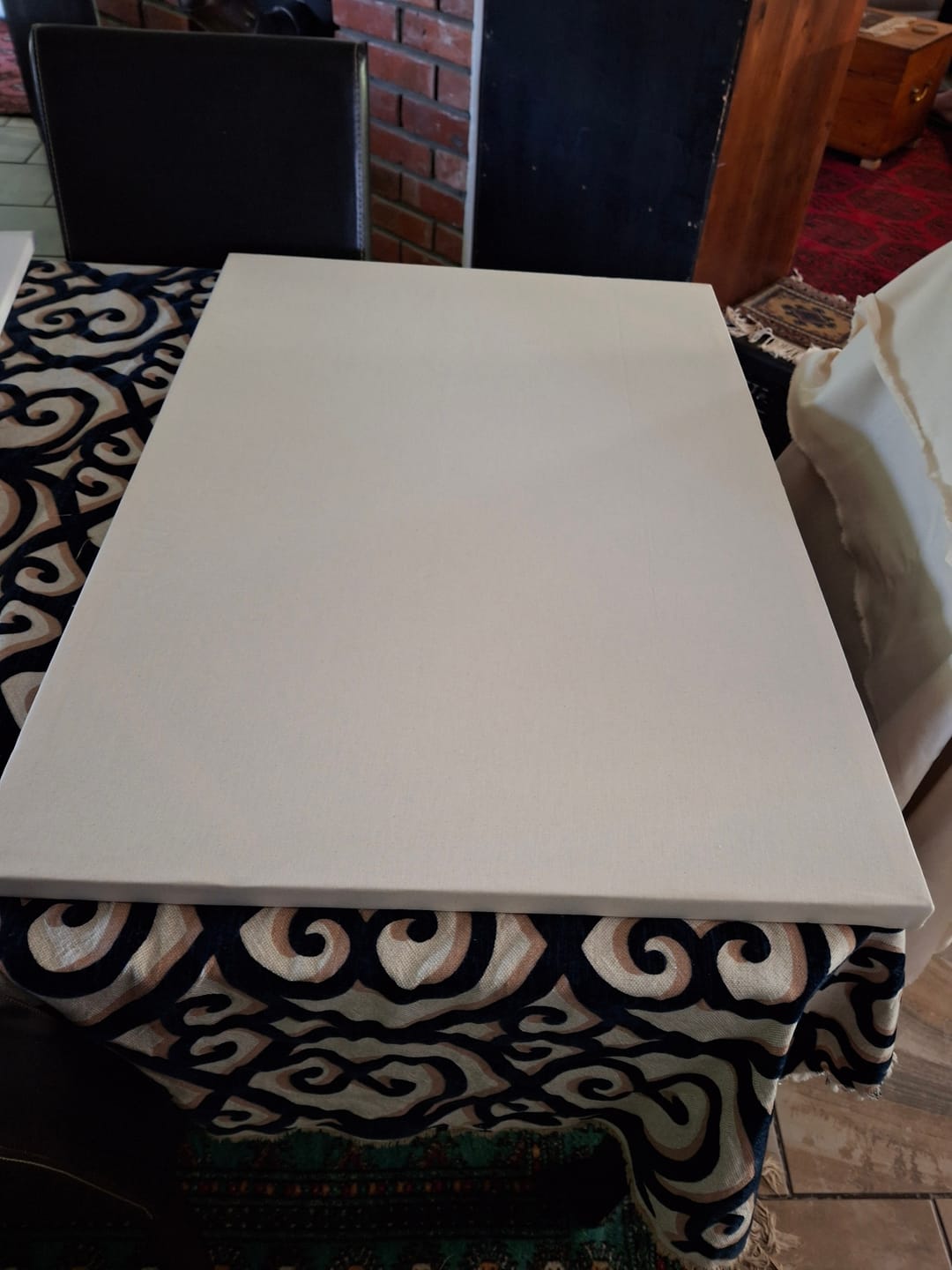 Customer photo review of Artist Canvas Natural 240gsm