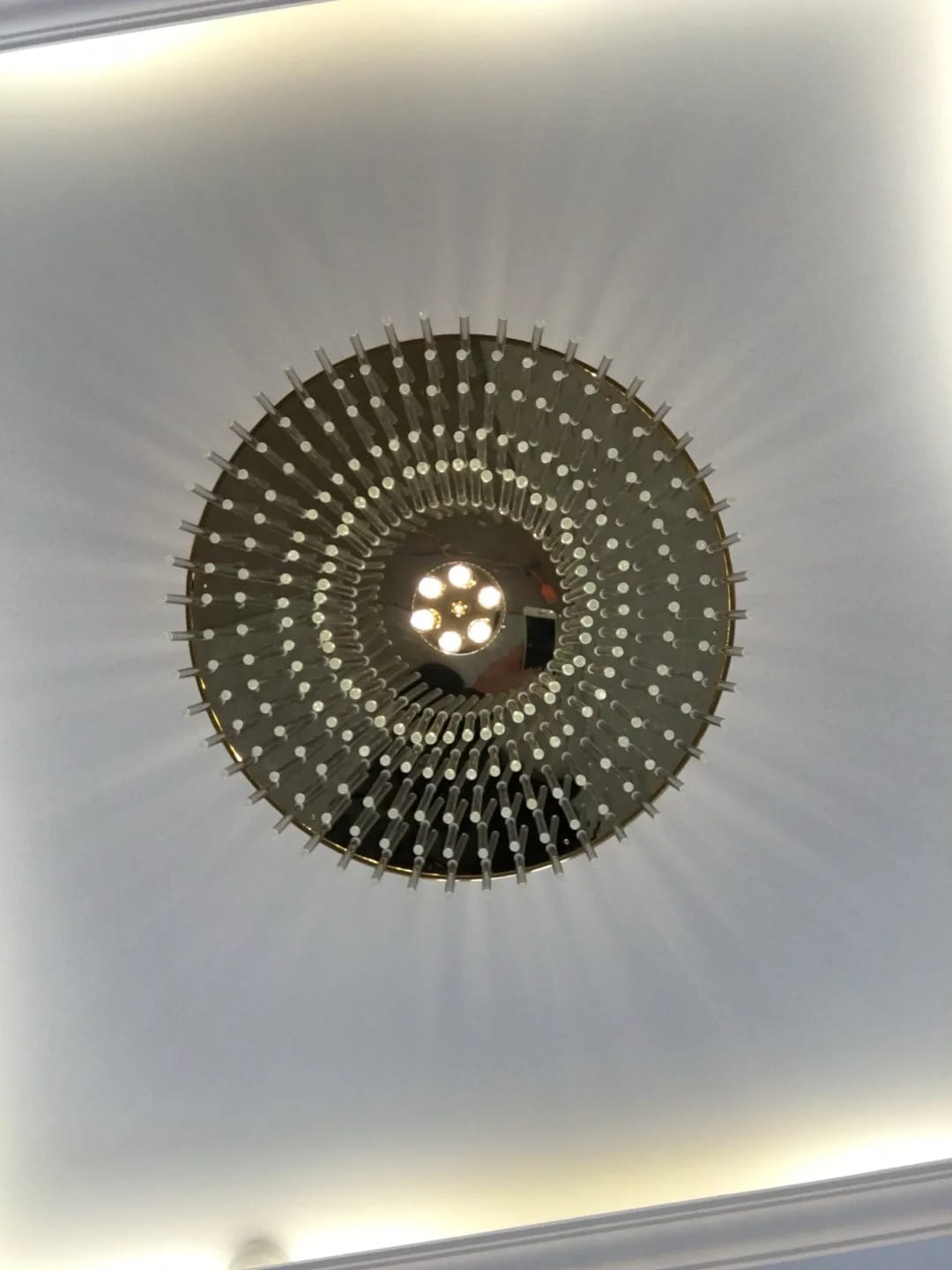 Customer photo review of Glass Rod Cascade Chandelier, Round or Linear, 50–120 cm, LED