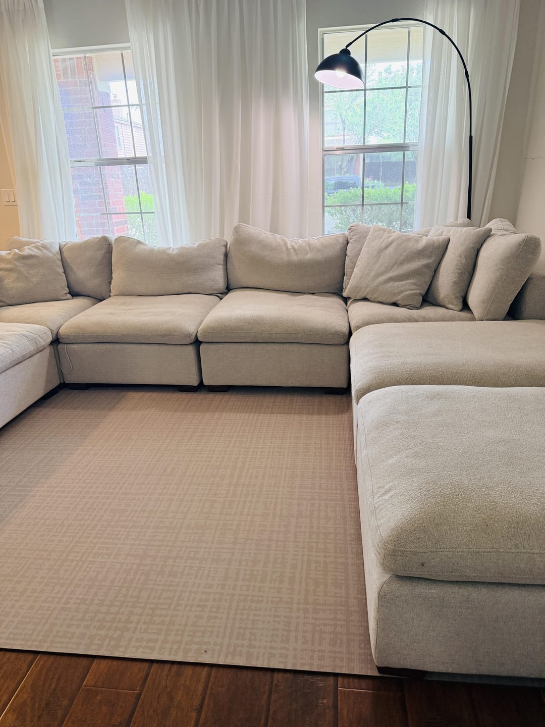 Customer photo review of Sloane Dust Oversized Mat