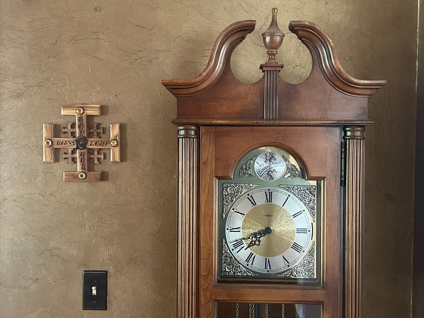Customer photo review of Jerusalem Wall Cross with 4 Holy Land Elements