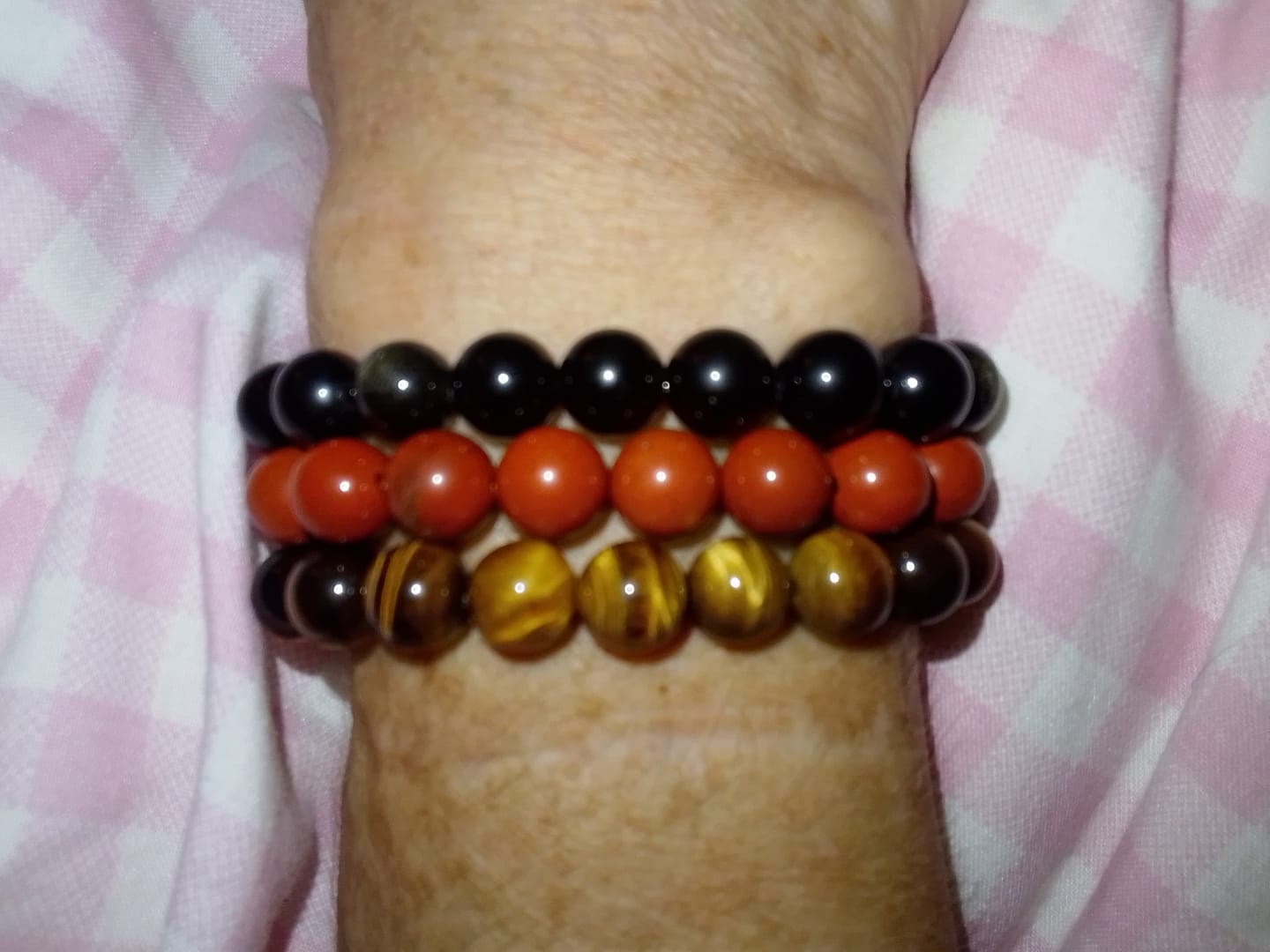 Customer photo review of Red Jasper Bracelet