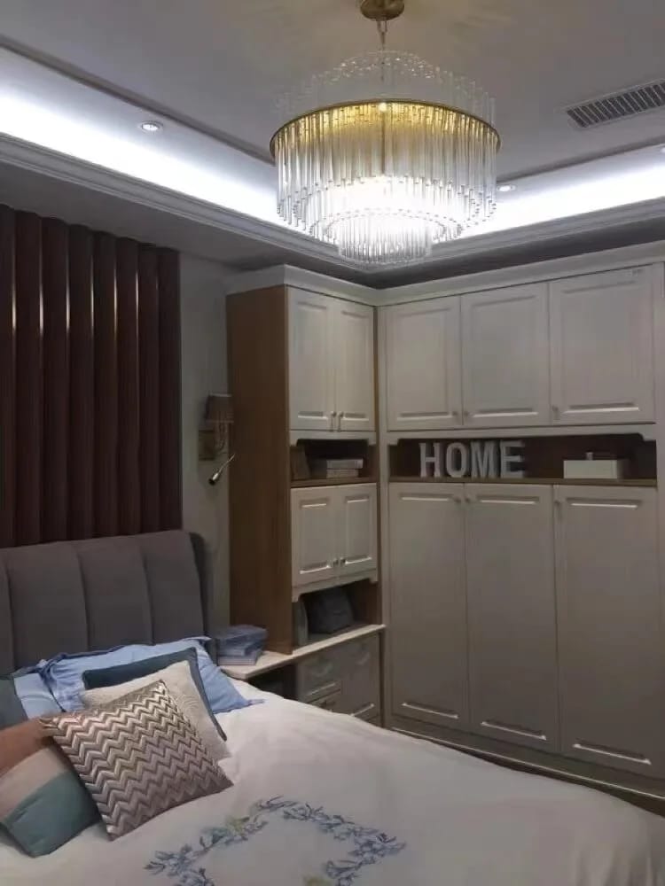 Customer photo review of Glass Rod Cascade Chandelier, Round or Linear, 50–120 cm, LED