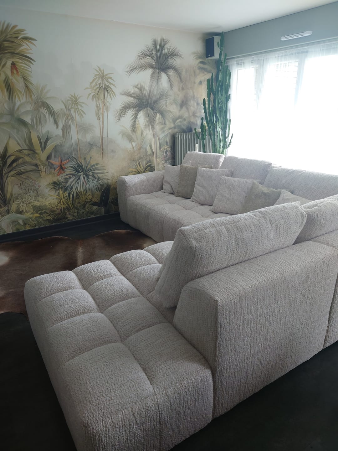 Customer photo review of Tranquil Treescape - Watercolour Jungle Trees Wallpaper Mural