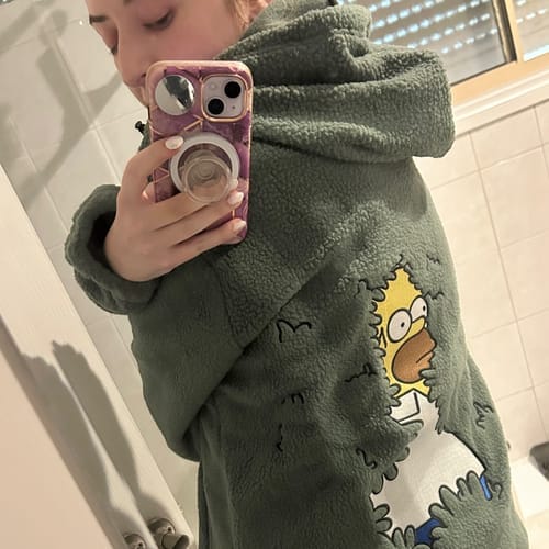 Customer photo review of Oversized Fit Teddy Unisex Hoodie
