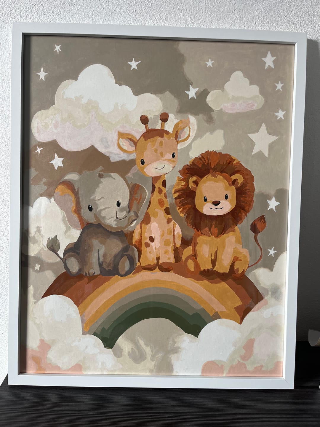 Customer photo review of Malen nach Zahlen - Regenbogen Freunde