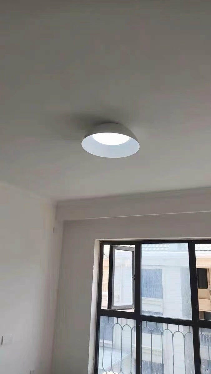 Customer photo review of Low Profile Ceiling Light, Round Aluminium, Integrated LED, 3000 K