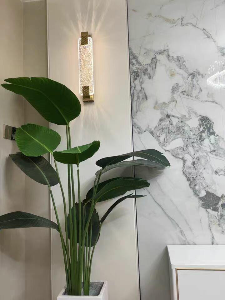 Customer photo review of Bubble Crystal Wall Light, Rose Gold Wall Sconce, Integrated LED
