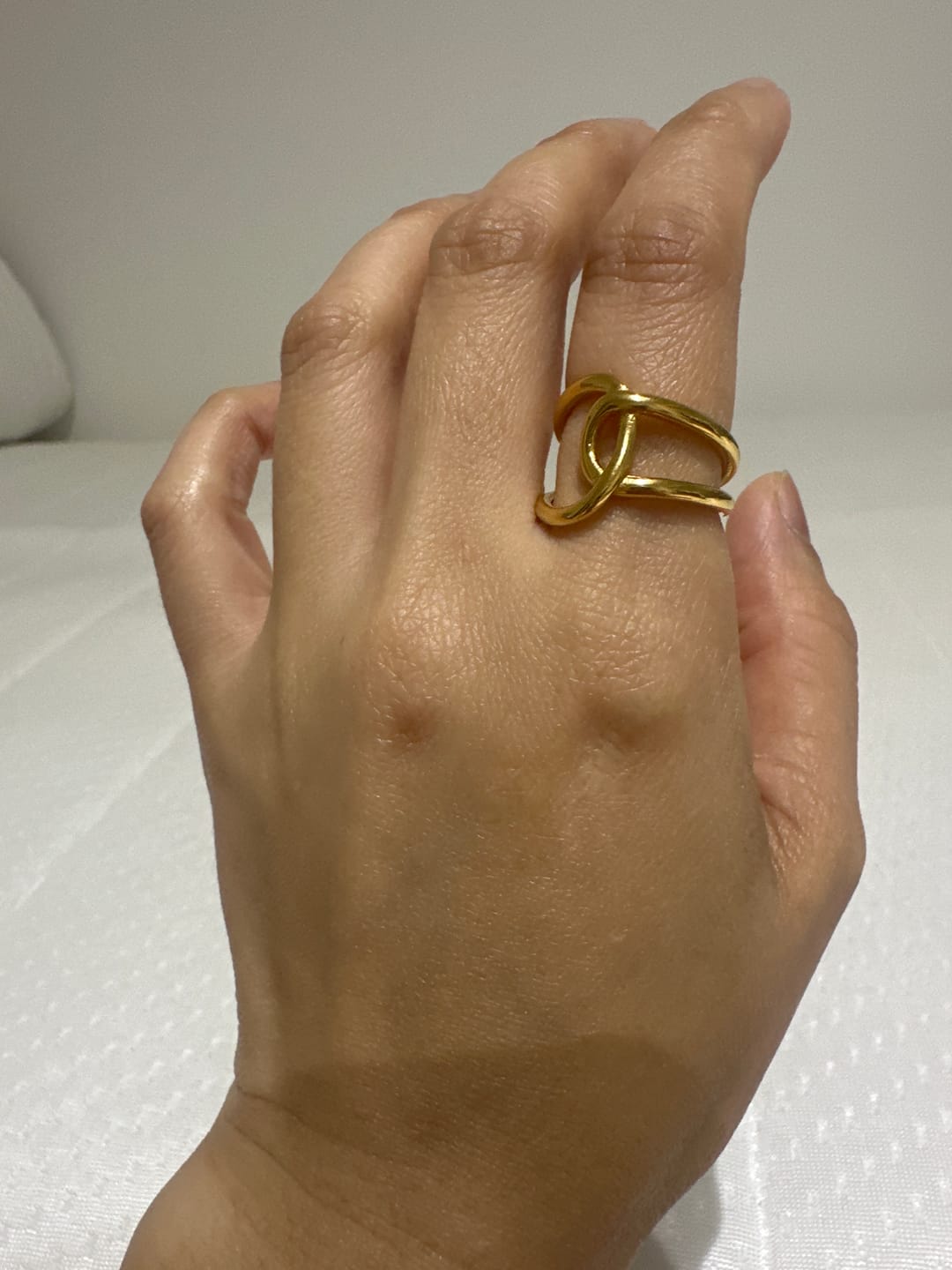 Customer photo review of Astrid Gold Ring