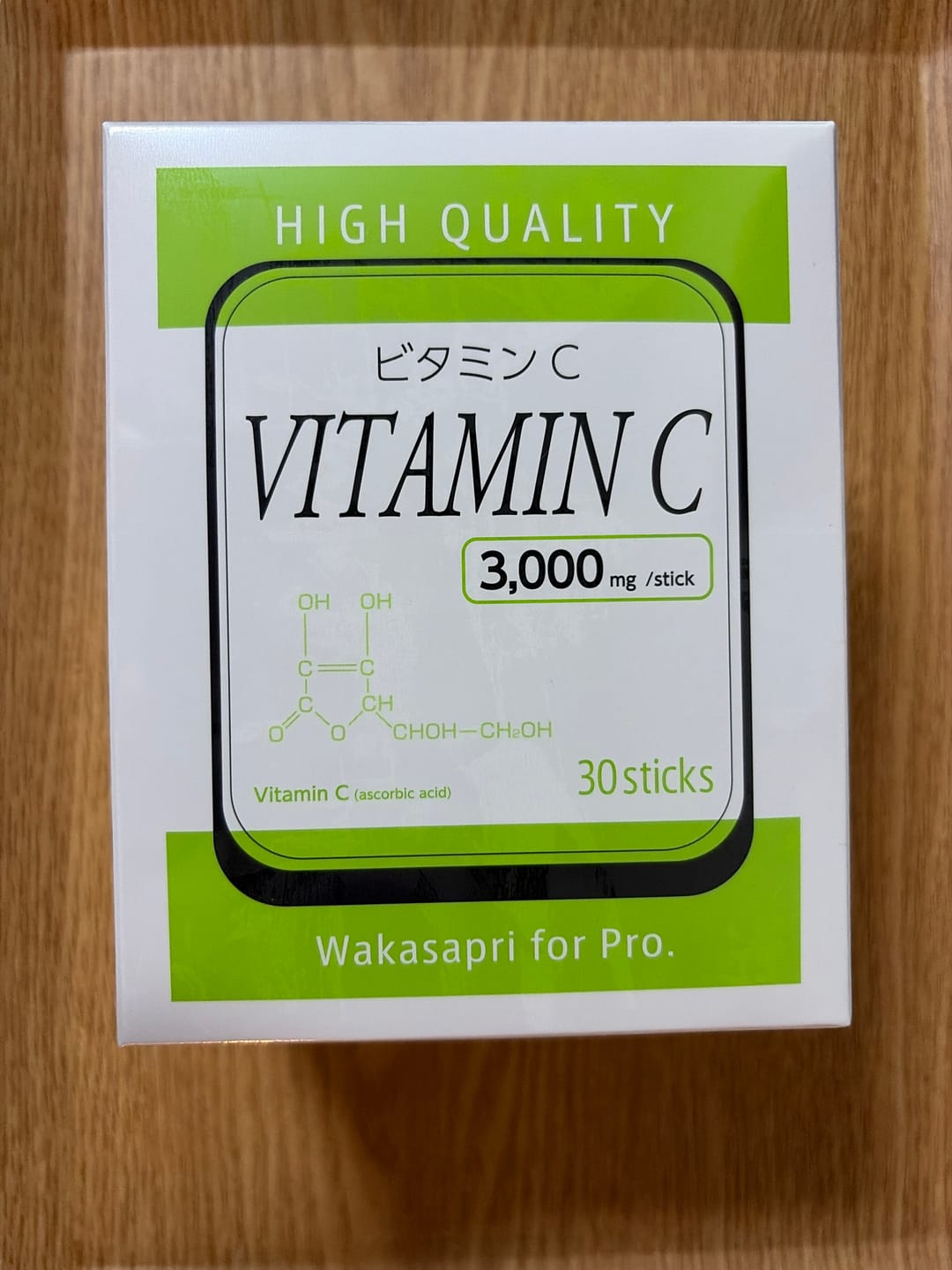Customer photo review of 高濃度ビタミンC 3,000mg -Wakasapri for Pro.