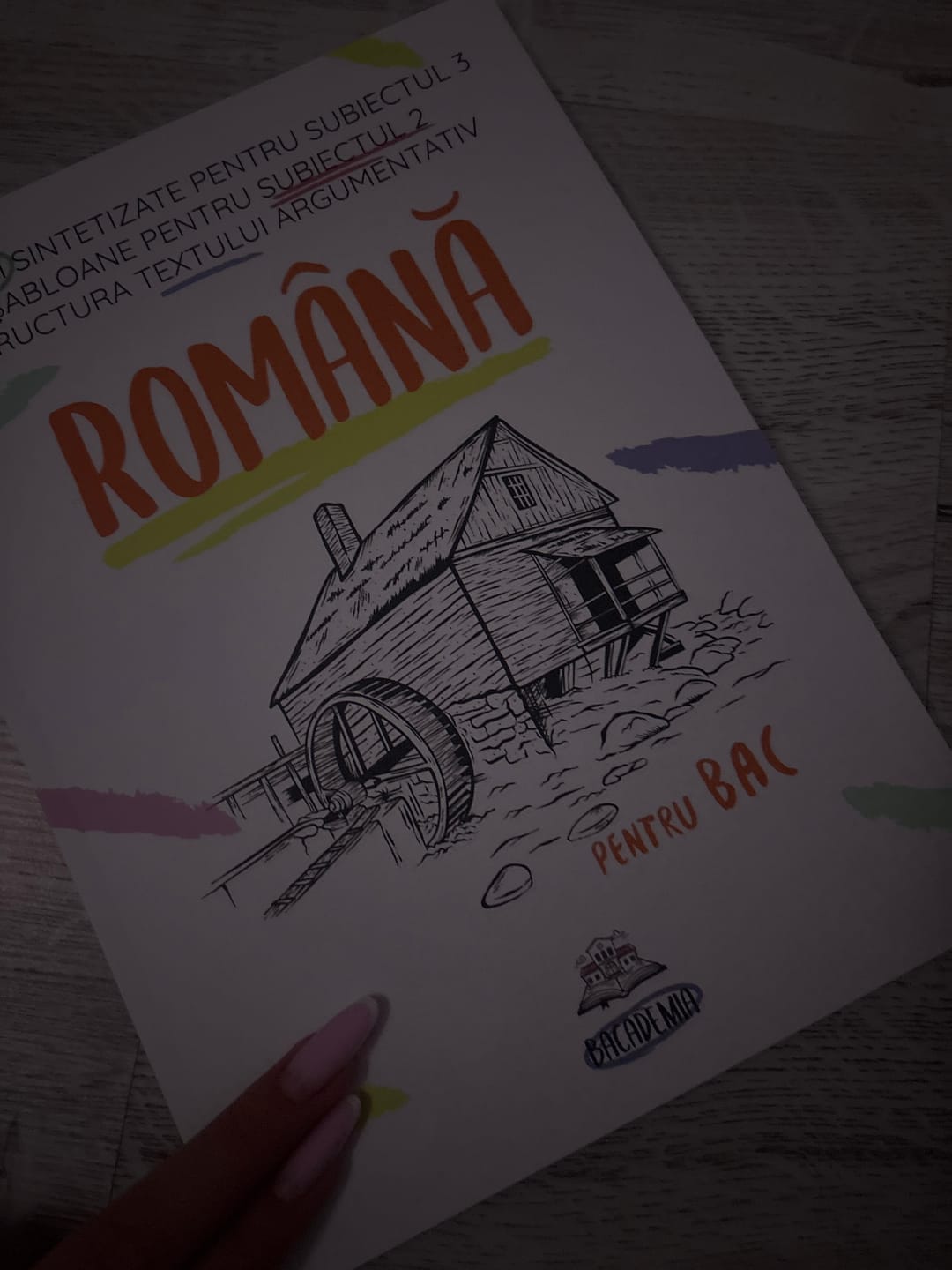 Customer photo review of Carte Română Bacalaureat Bacademia (temă și viziune, caracterizare, relație) - Ediția II