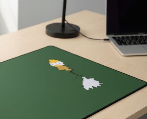 Customer photo review of Homer Desk Mat