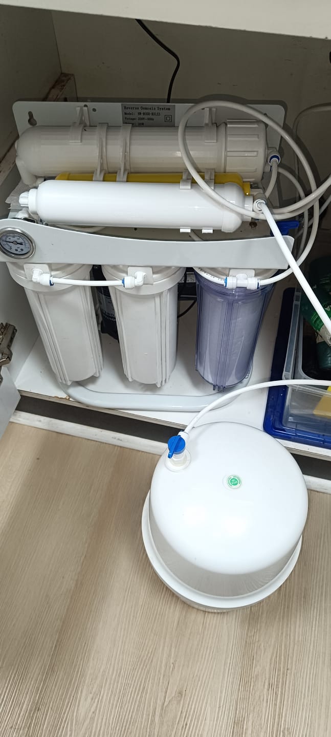 Customer photo review of KIT COMPLETO FILTROS OSMOSIS INVERSA DOMICILIARIA 75 GPD