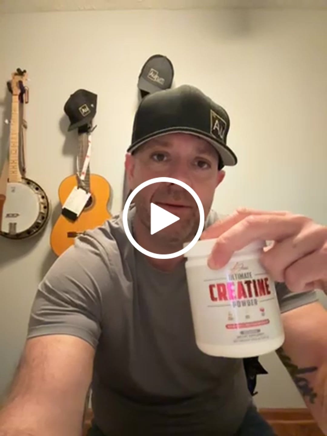 Customer video review of Ultimate Creatine Powder by Alex Jones (300 Grams) (60 Servings)