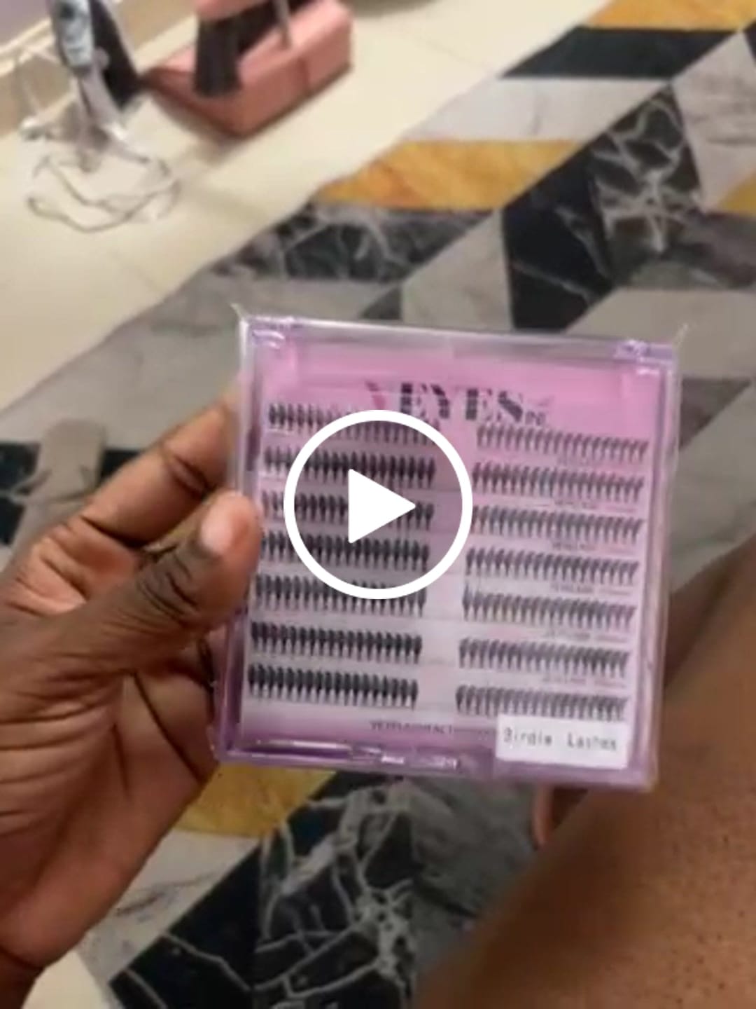 Customer video review of Birdie Lashes