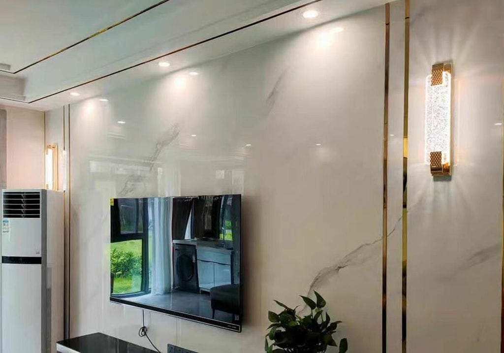 Customer photo review of Bubble Crystal Wall Light, Rose Gold Wall Sconce, Integrated LED