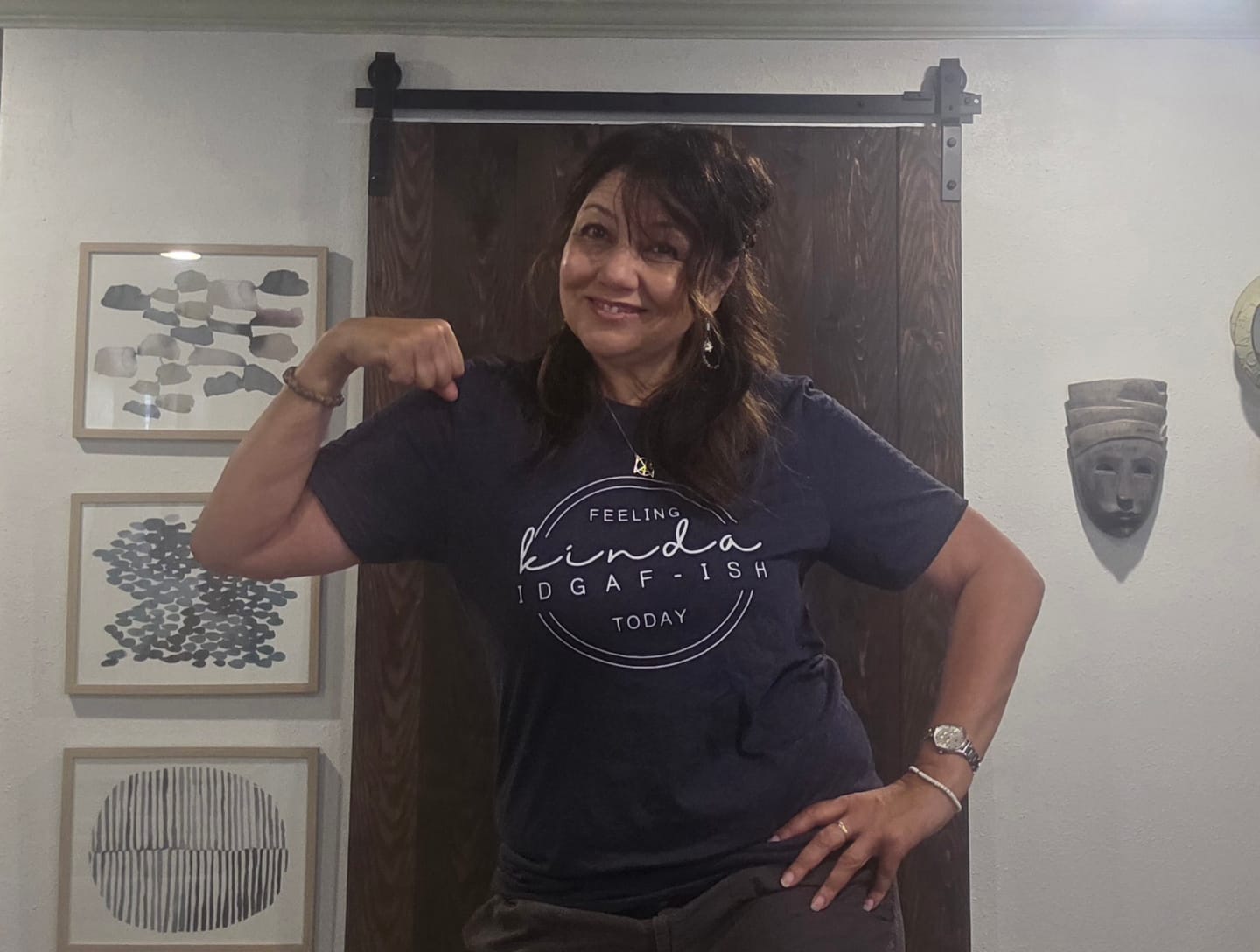 Customer photo review of IDGAF-ish Tee