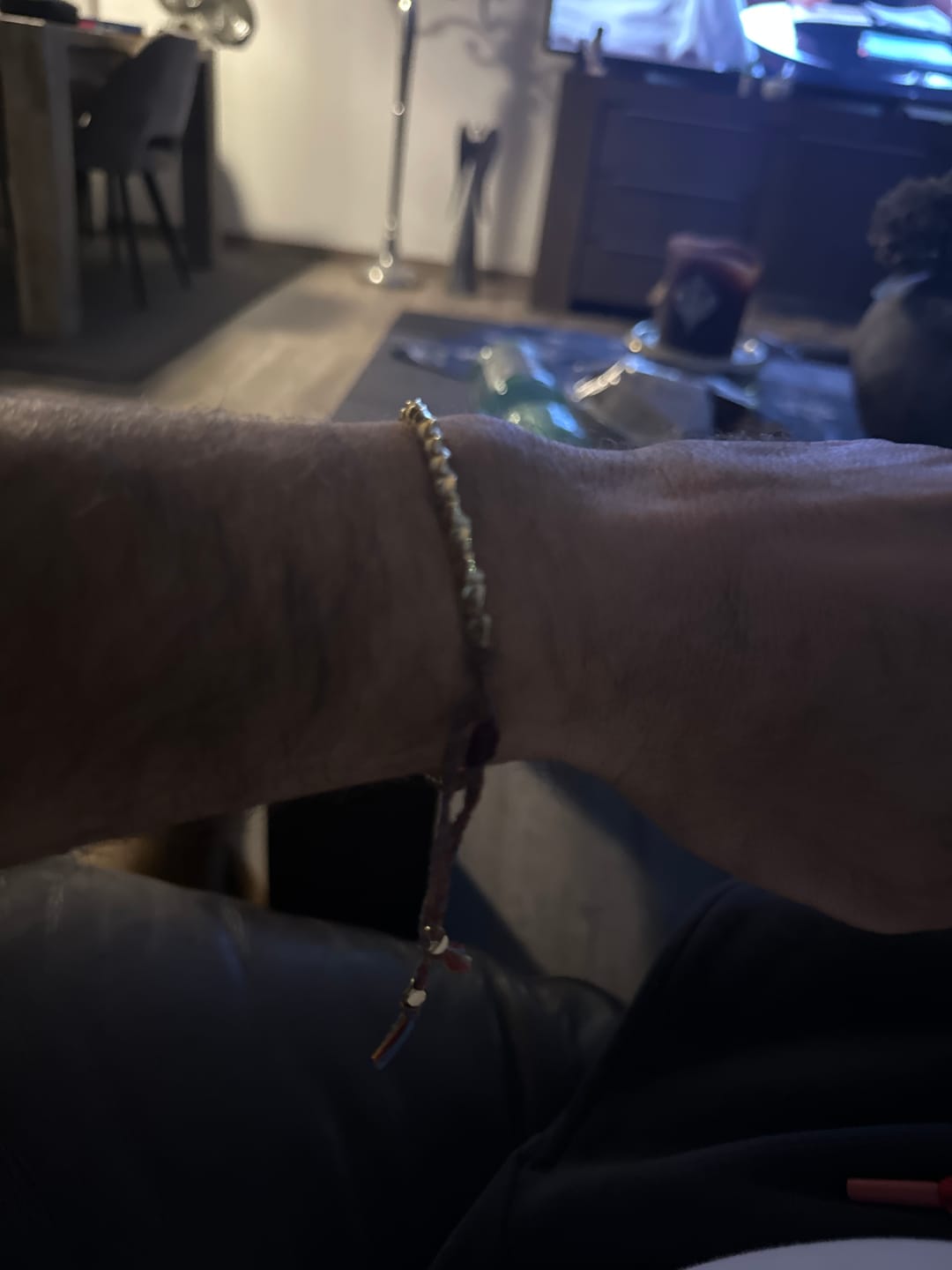 Customer photo review of Tibetan Copper Beads Bracelet