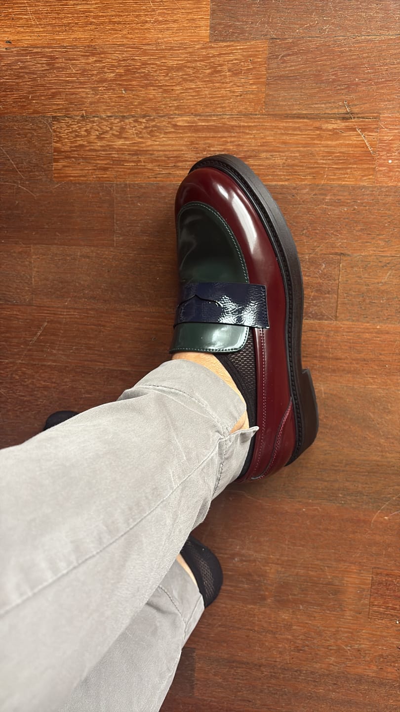 Customer photo review of MOCASSINO GRACE BORDEAUX MULTI