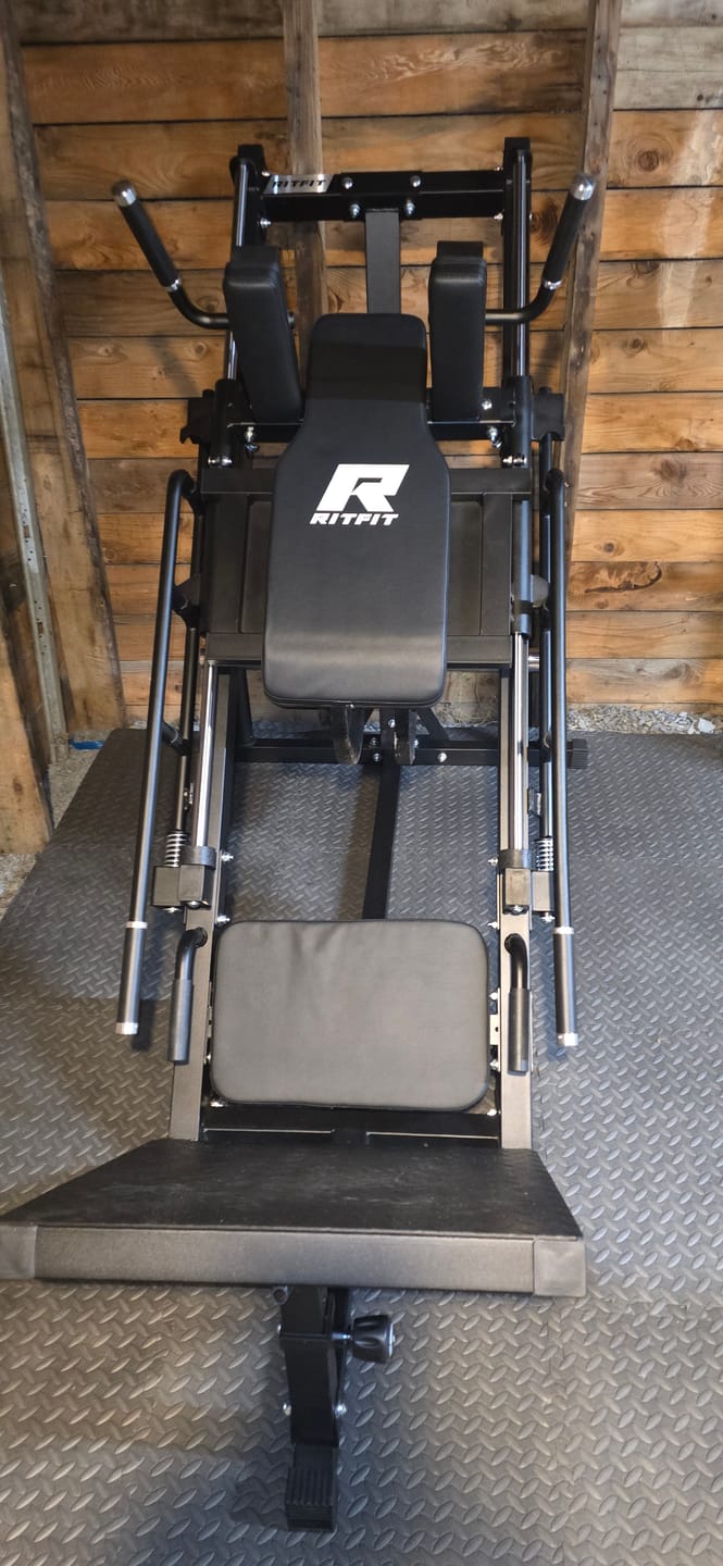 Customer photo review of RitFit BLP01 45 Degree 3-In-1 Leg Press Hack Squat and Calf Raise Machine