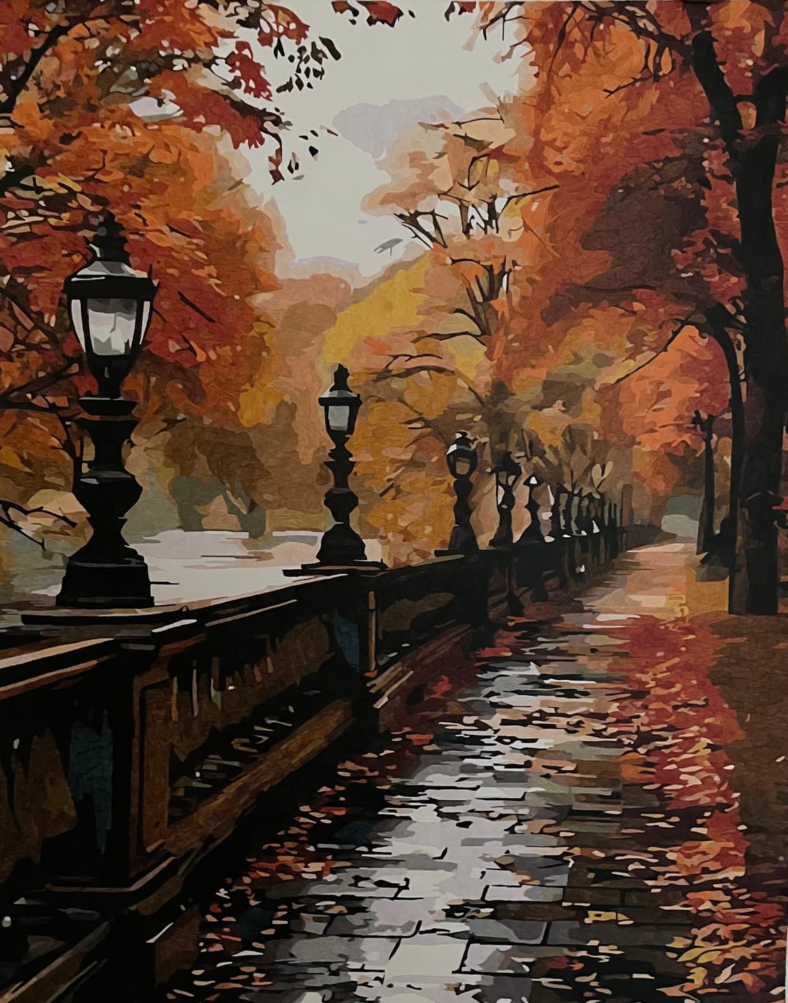 Customer photo review of Custom Paint By Numbers Kit