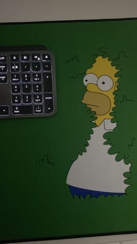 Customer photo review of Homer Desk Mat
