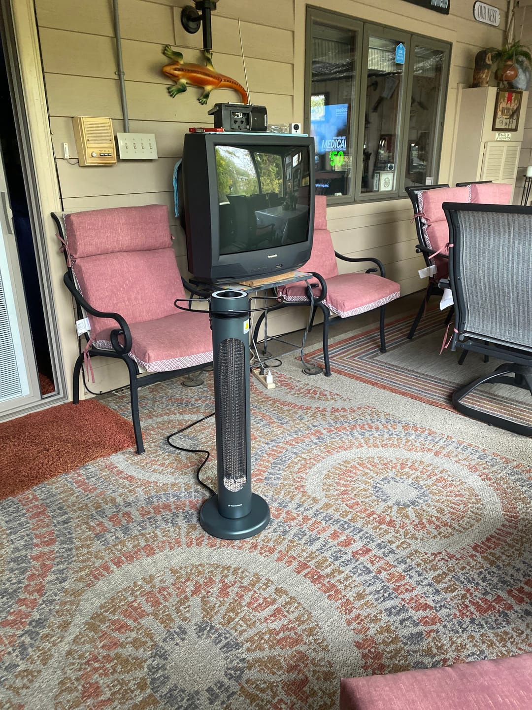 Customer photo review of Electric Outdoor/Indoor Patio Heater - 1500W 8 Heating Levels & Timer
