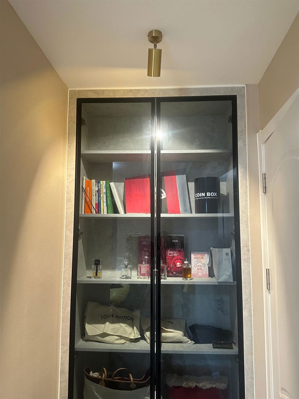 Customer photo review of Adjustable Ceiling Light, Beam Spotlight, Metal, 6 cm, Hardwired