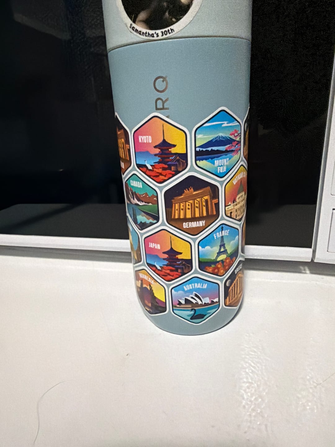 Customer photo review of Extra World Explorer Sticker Set