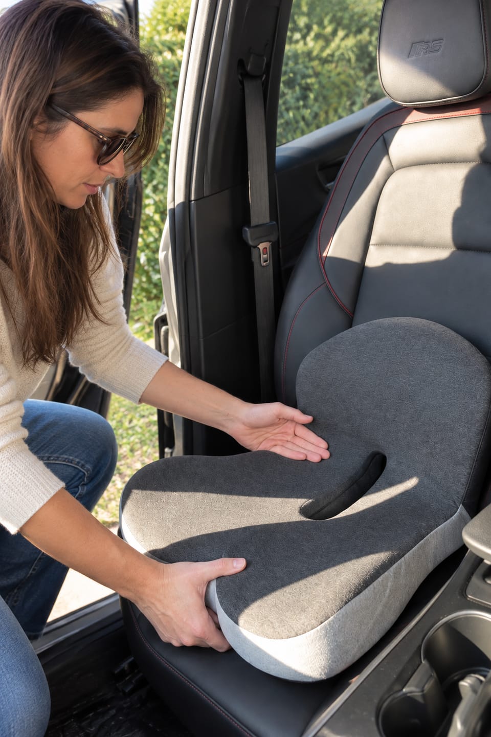 Customer photo review of SoftBack™ Ergonomic Seat Cushion