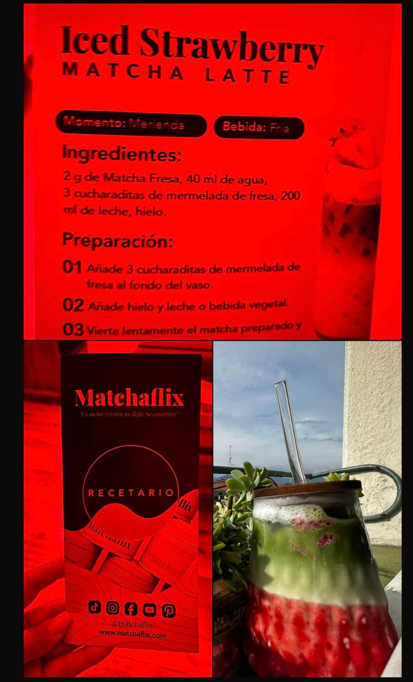 Customer photo review of Recetario Matchaflix