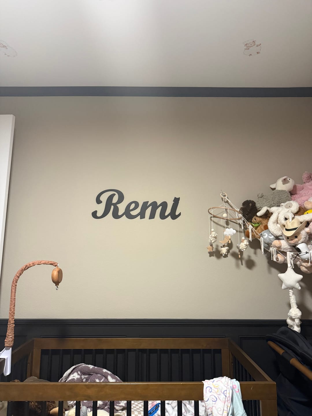 Customer photo review of Personalized Wooden Name Sign with LIVE PREVIEW (14 font options)