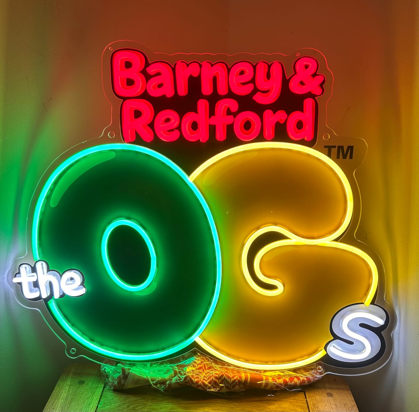 Customer photo review of THE OGS logo | LED Neon Sign